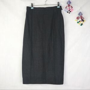 VTG Escada wool blend seamed hi waist pencil skirt